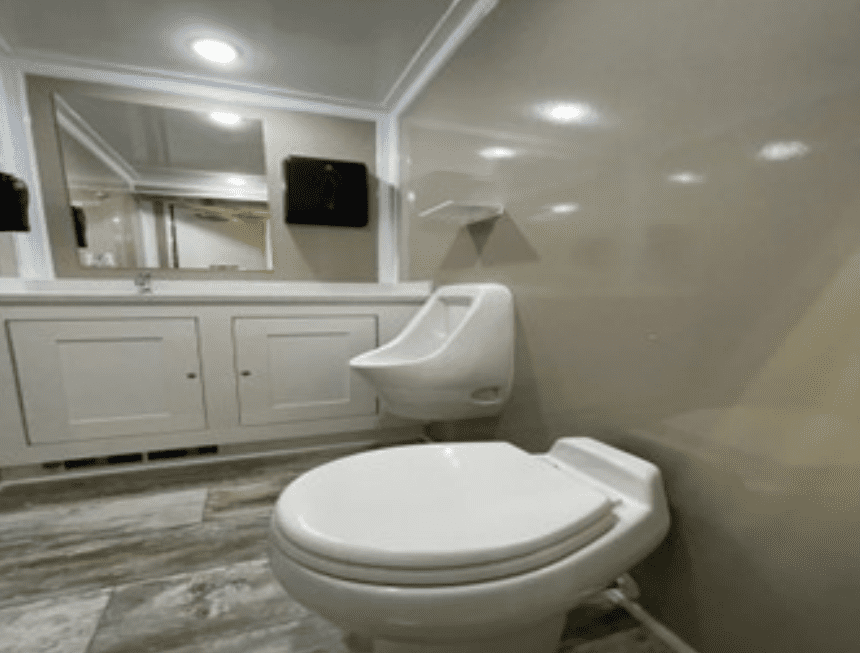 bathroom trailer interior