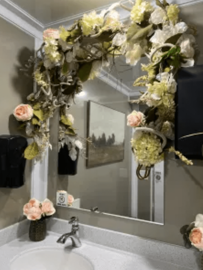 decorated bathroom interior